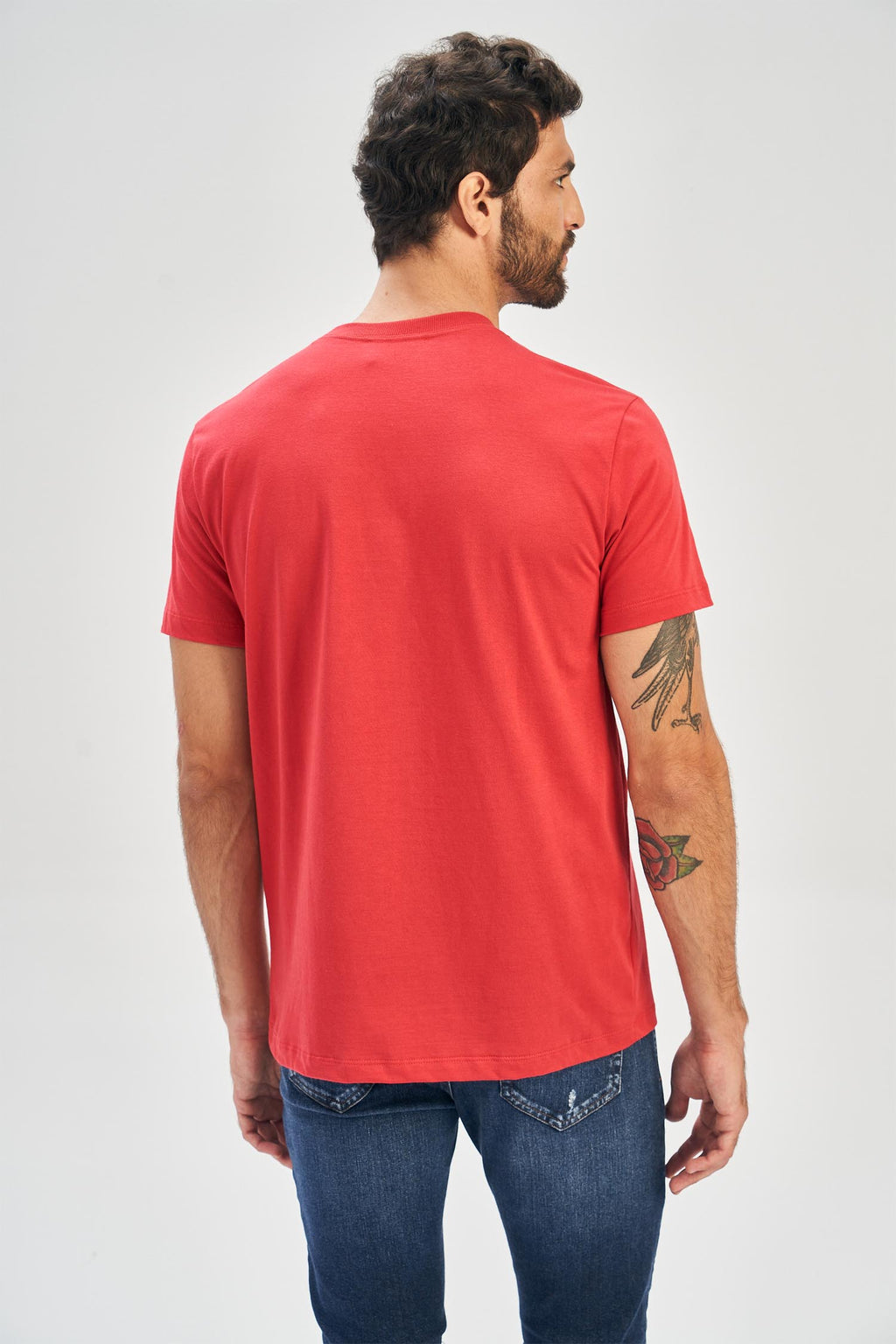 Camiseta Wildness Masculina Acostamento Vermelho Chilli