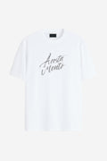 Camiseta Bigshirt Lettering Masculina Acostamento Branco