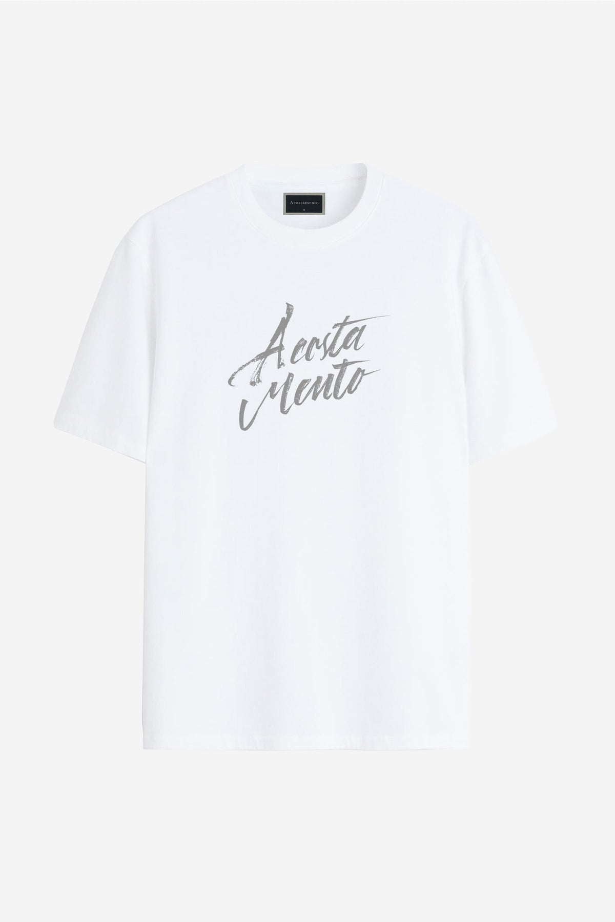 Camiseta Bigshirt Lettering Masculina Acostamento Branco