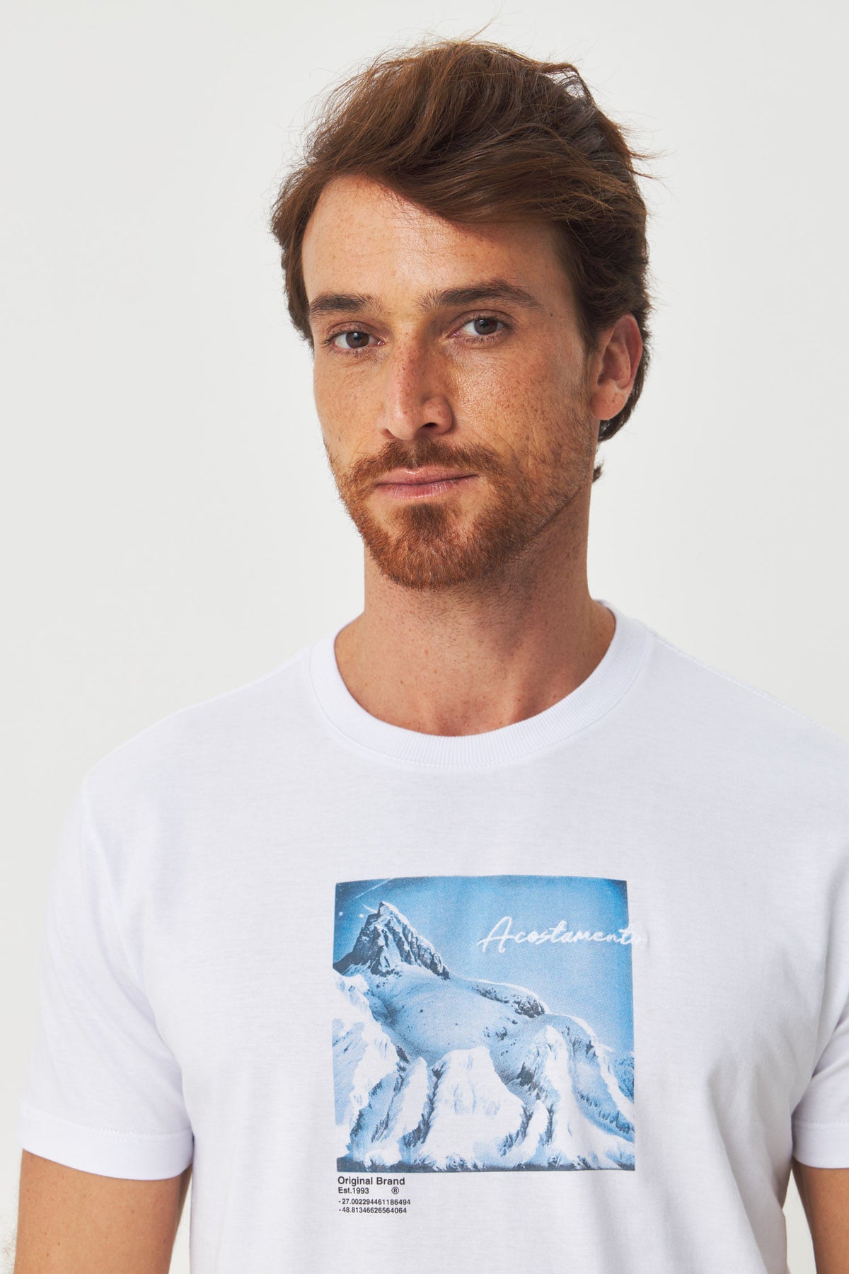 Camiseta Ice Mountain Masculina Acostamento Branco