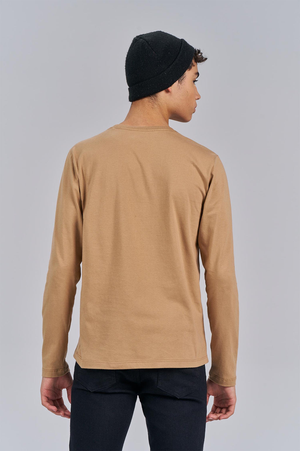 Camiseta Manga Longa Classic Menino Acostamento Next Bege Caqui