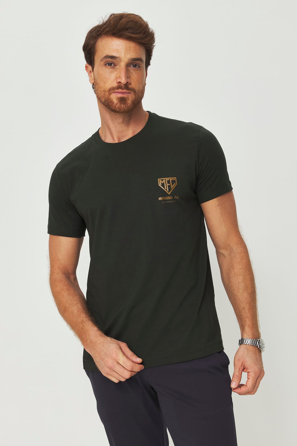 Camiseta Garra Mirassol Masculina Acostamento Verde Folhagem