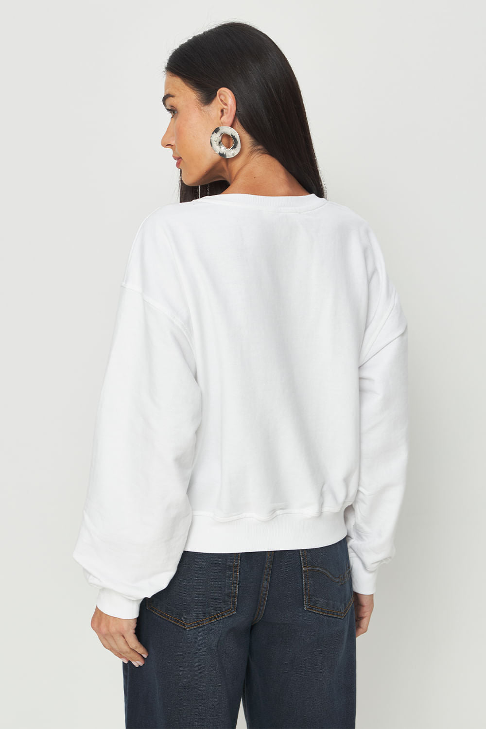 Blusão Moletom Zebra Feminino Acostamento Off White
