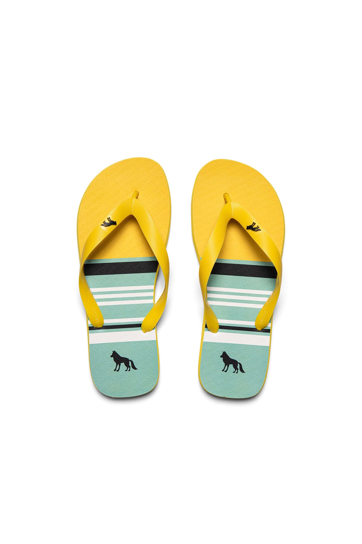 Chinelo Linha em Foco Masculino Acostamento Amarelo