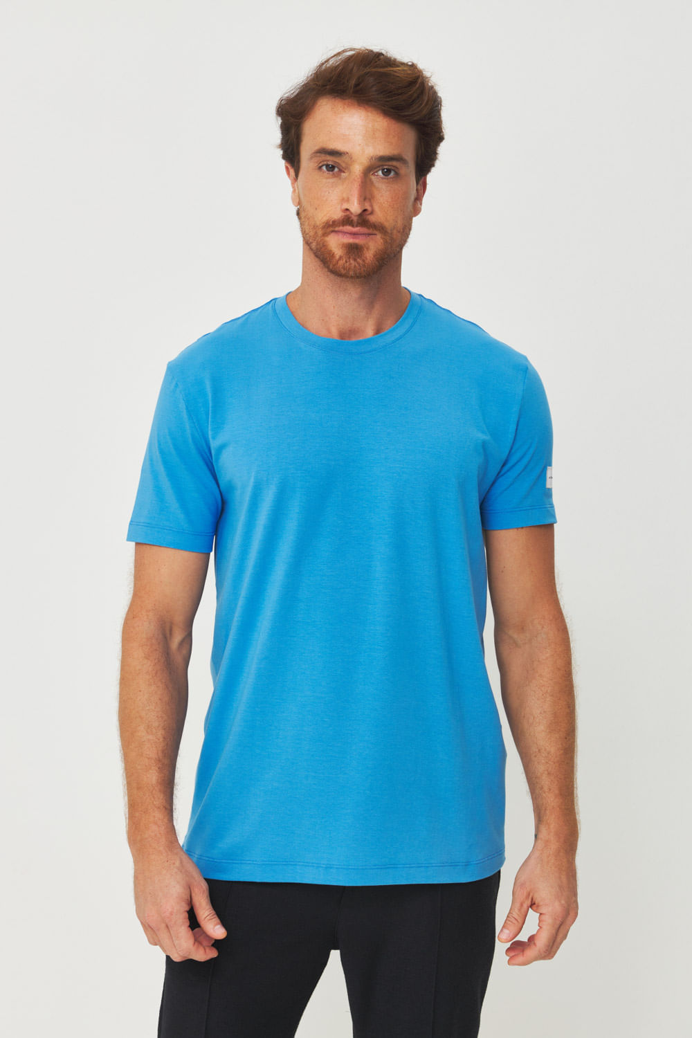Camiseta Basic Clean Masculina Acostamento Azul Marina