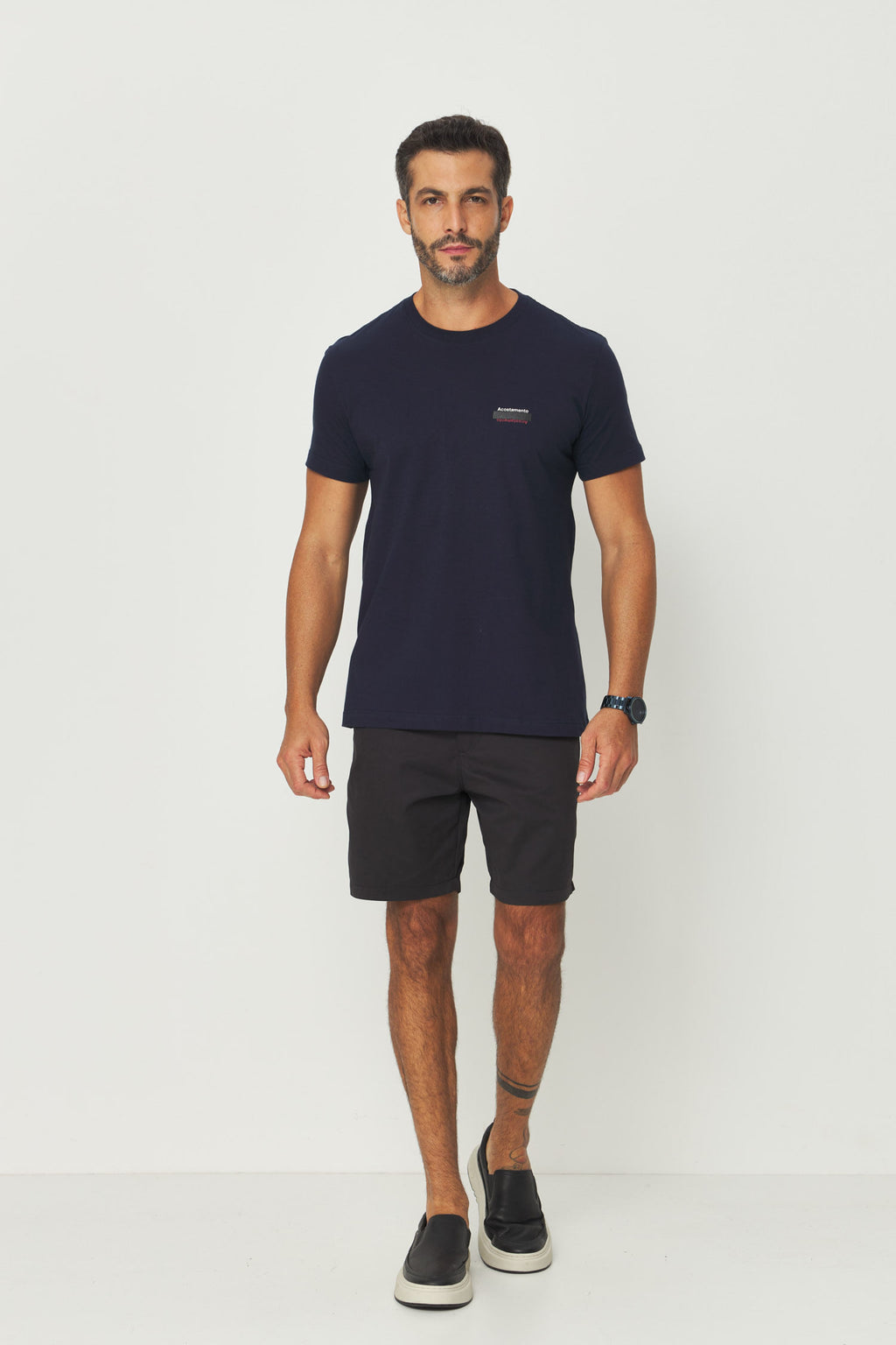 Bermuda Tech Bolso Faca Masculina Acostamento Preto
