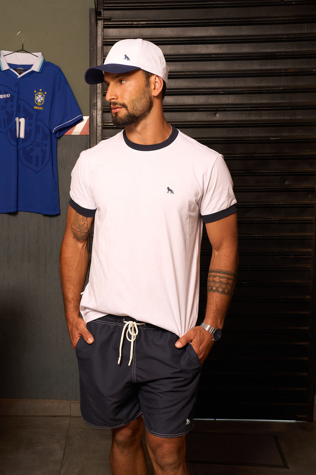 Camiseta Copa Estrela Masculina Acostamento Branco
