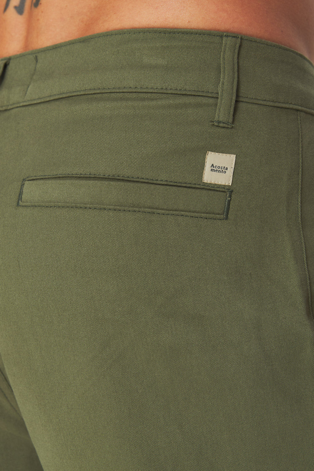 Bermuda Básica Casual Masculina Acostamento Verde