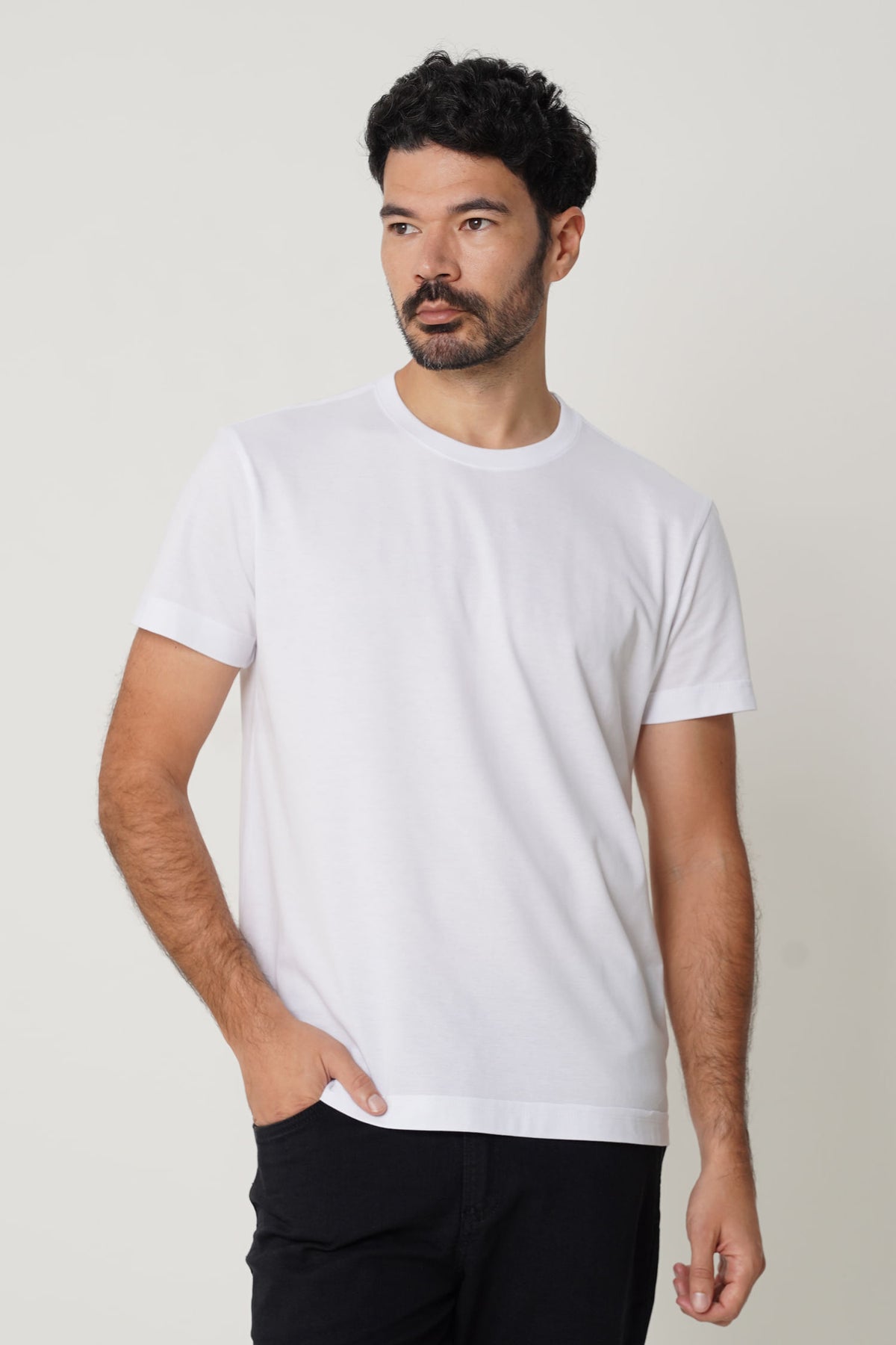 Camiseta Algodão Premium Masculino Acostamento Branco