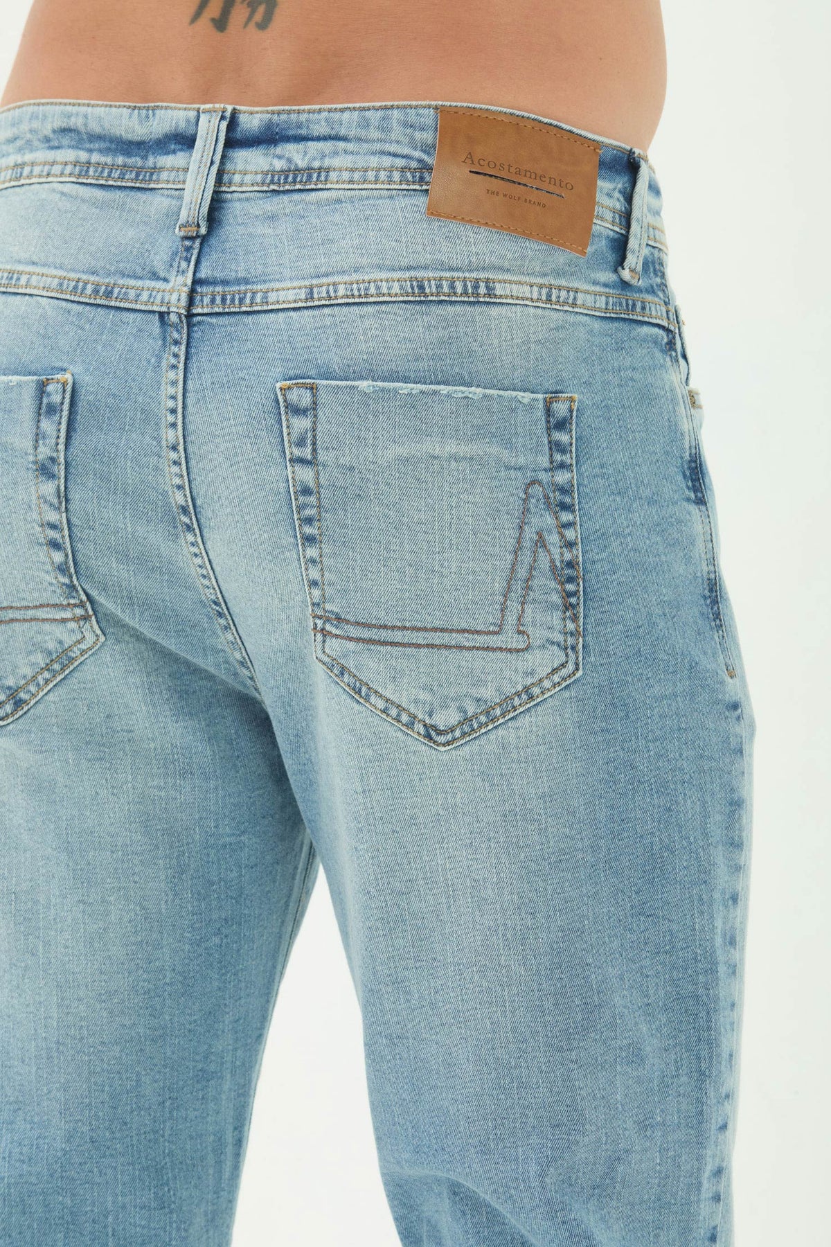 Calça Jeans Rock Essencial Masculina Acostamento Jeans Intermediario