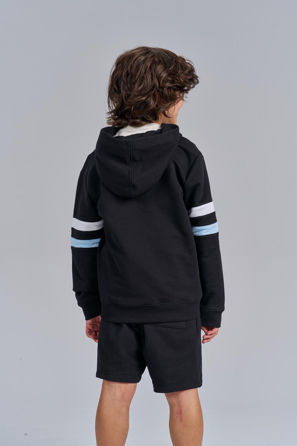 Jaqueta Moletom Line Menino Acostamento Next Preto