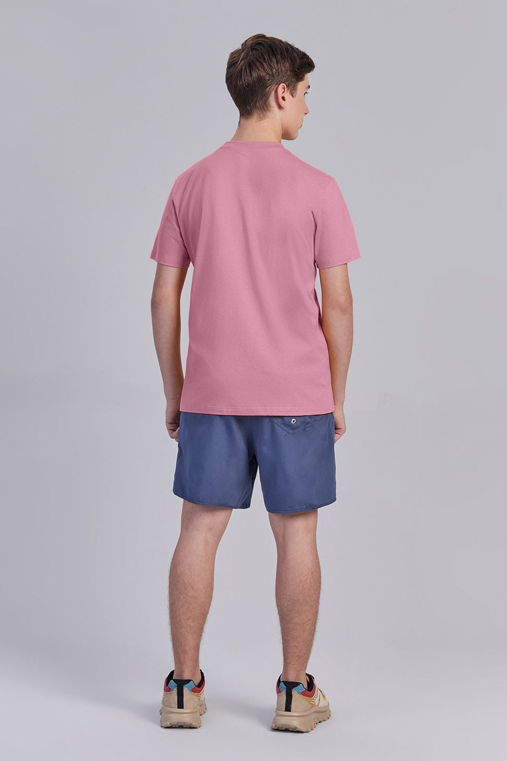 Camiseta Mini Touch Menino Acostamento Next Rosa Antigo