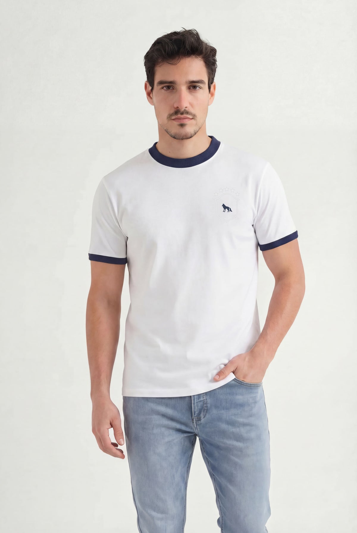 Camiseta Copa Estrela Masculina Acostamento Branco