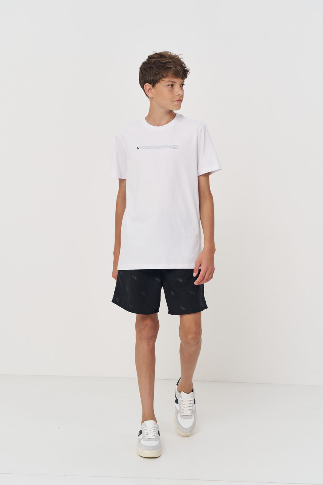 Camiseta Manga Curta Menino Acostamento Next Branco