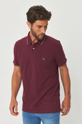 Polo Básica Detalhada Masculina Acostamento Barca