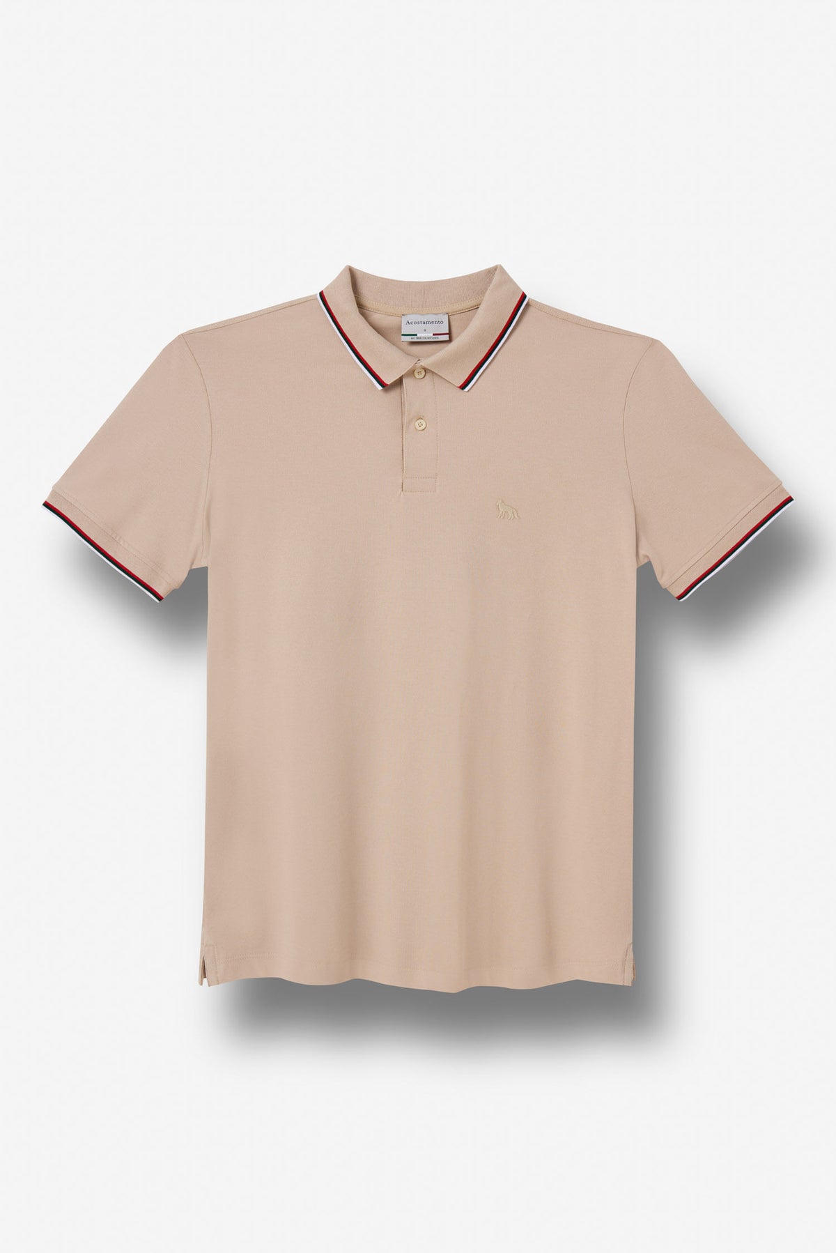 Polo Gola Contrastante Masculina Acostamento Goanna