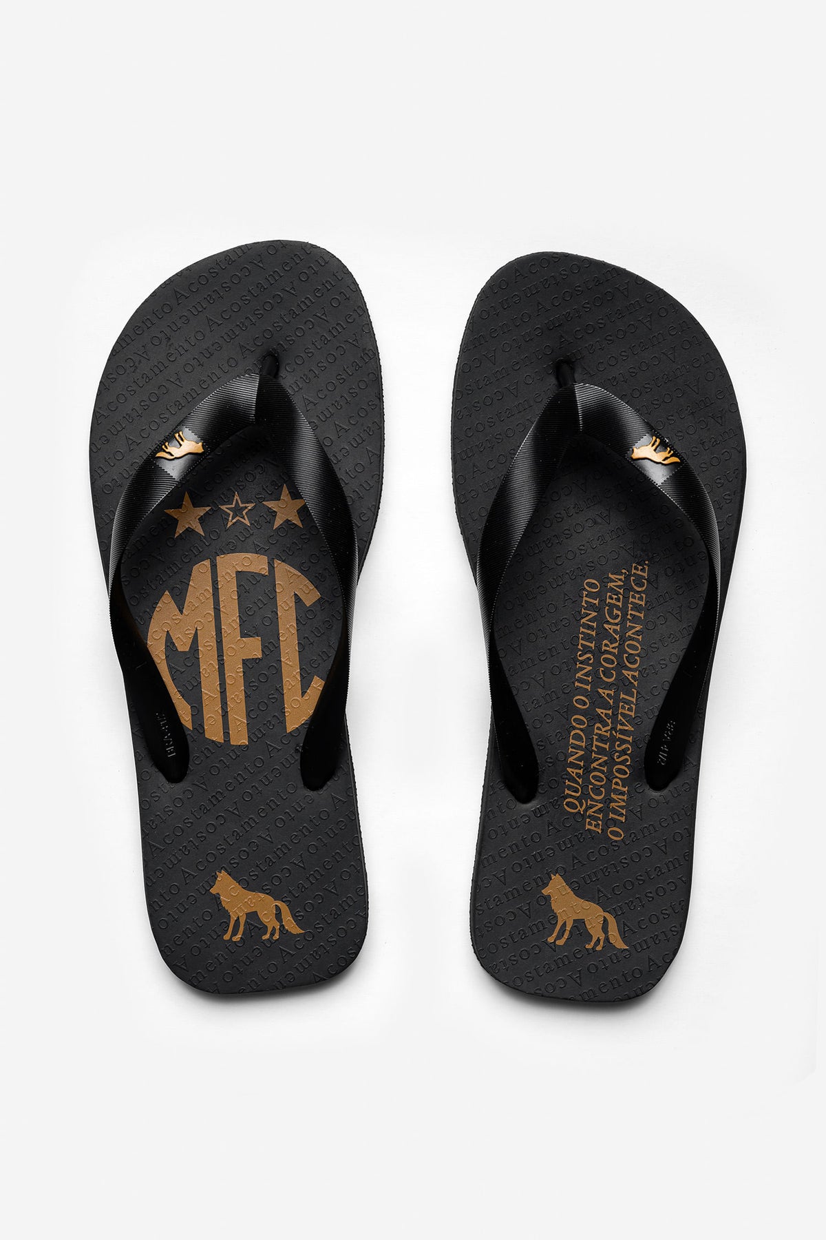 Chinelo Mirassol Masculino Acostamento Preto