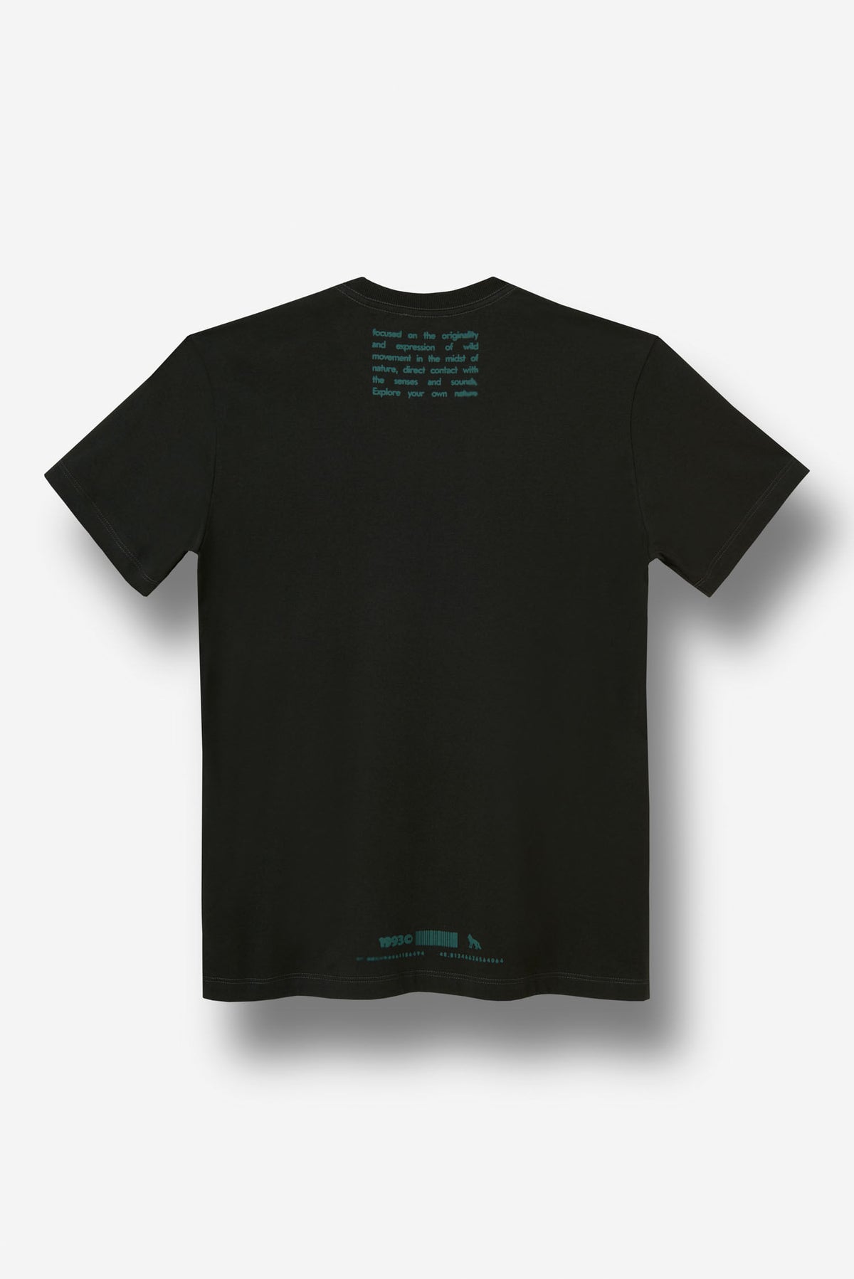 Camiseta Casual Logo Masculina Acostamento Verde Folhagem