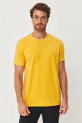 Camiseta Basic Clean Masculina Acostamento Amarelo Ocre