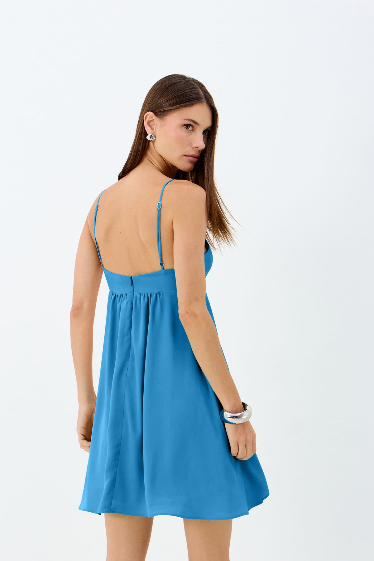 Vestido Transpassado Franzido ACT Feminino Nectar