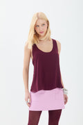 Regata Fluida Costas Cavada ACT Feminino Deep Ruby