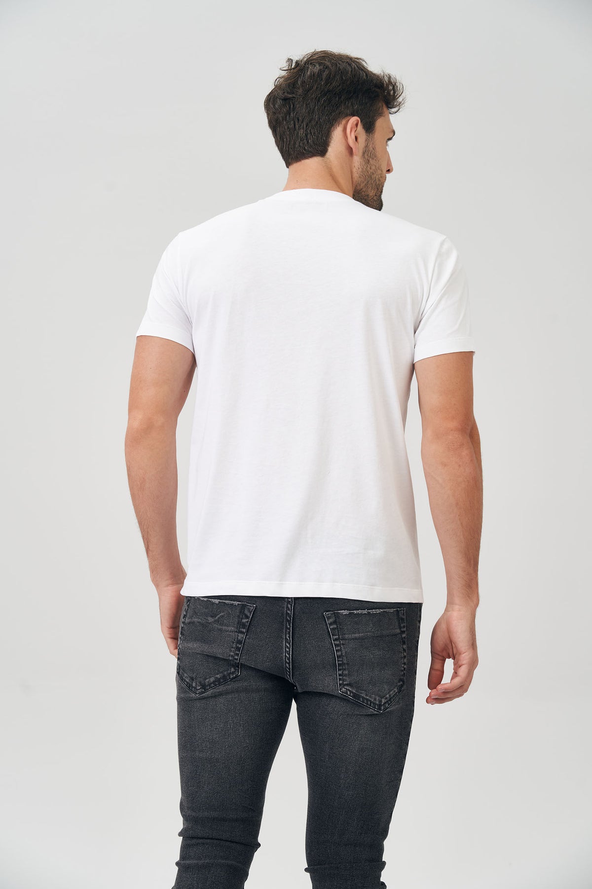 Camiseta Pima Essencial Masculina Acostamento Branco