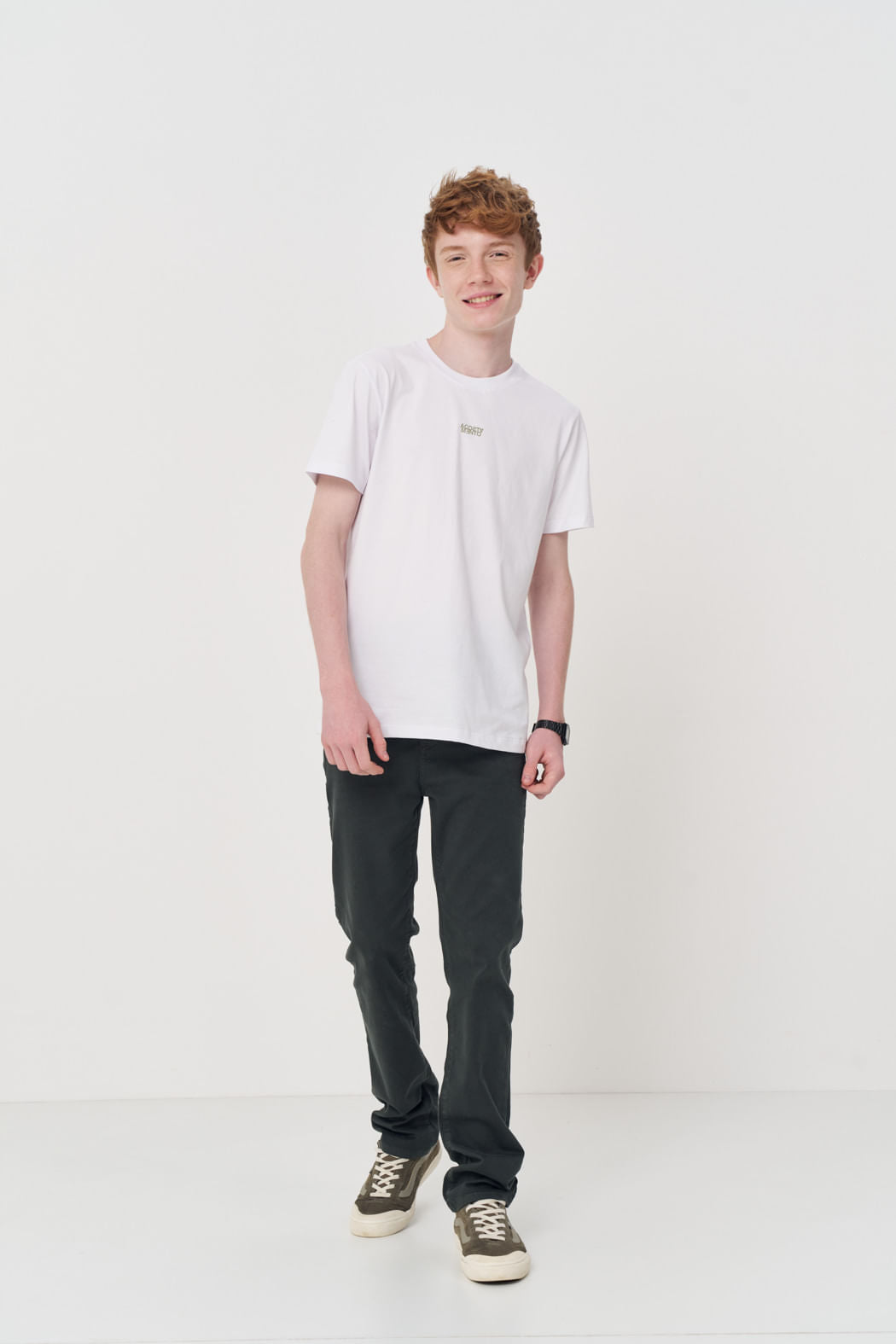 Camiseta Estampa Costas Menino Acostamento Next Branco