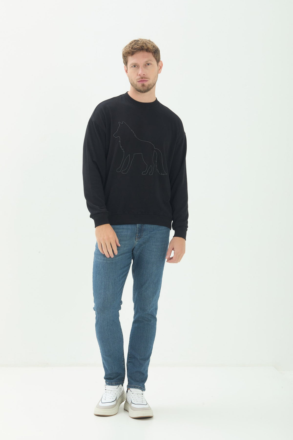 Blusão Moletom Casual Masculino Acostamento Preto