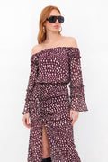 Blusa Fluida Ombro A Ombro ACT Feminina Deep Flow
