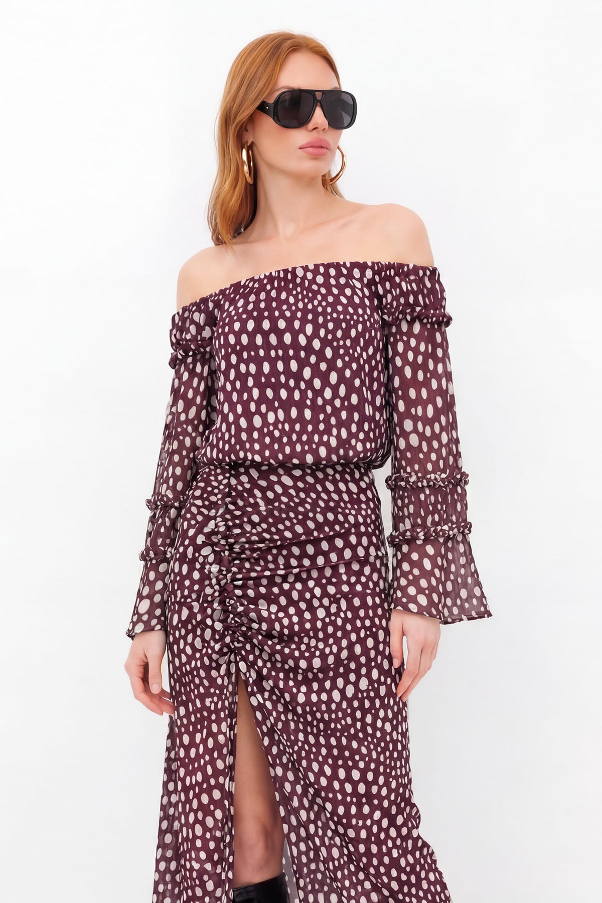 Blusa Fluida Ombro A Ombro ACT Feminina Deep Flow
