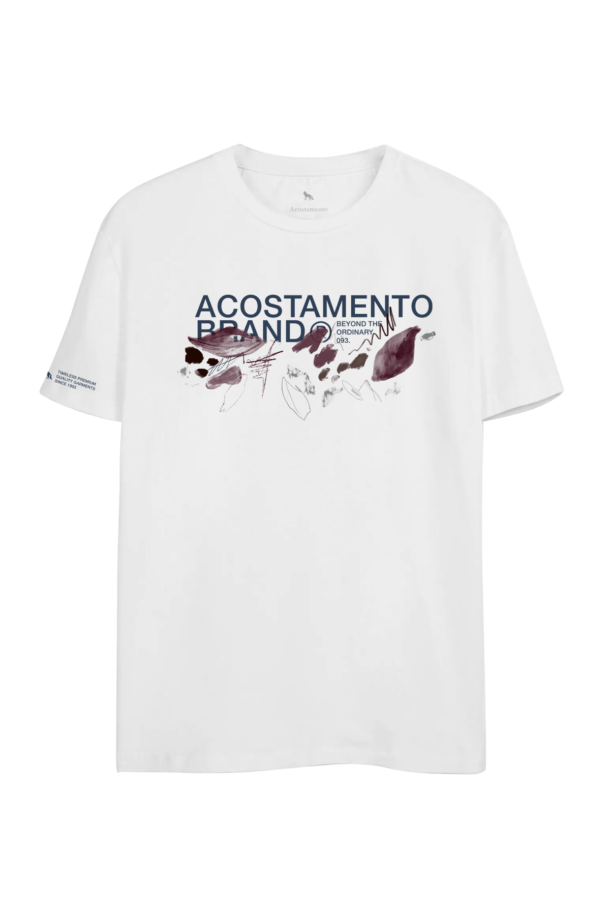 Camiseta Brand Masculina Acostamento Branco