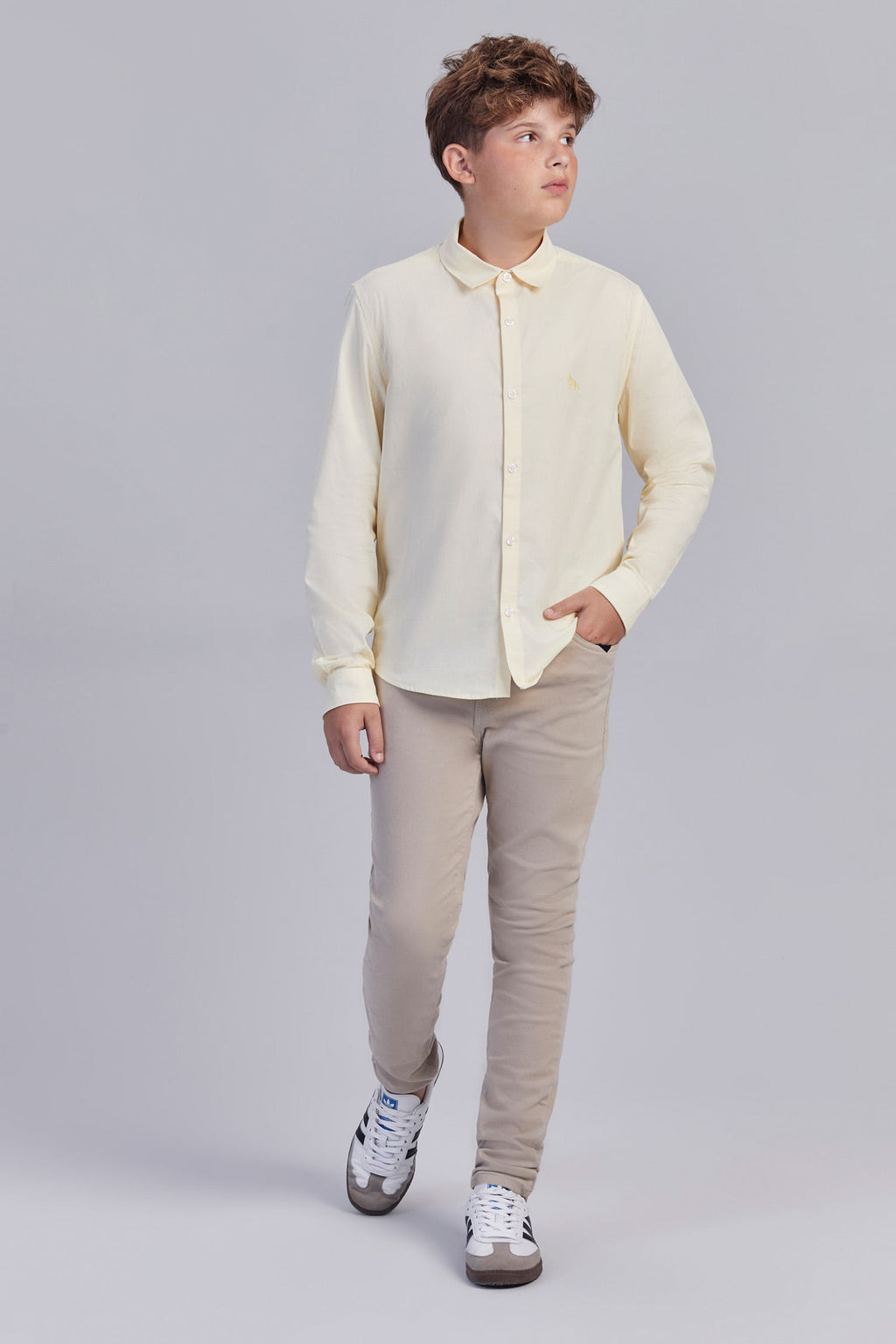 Camisa Formal Young Menino Acostamento Branco
