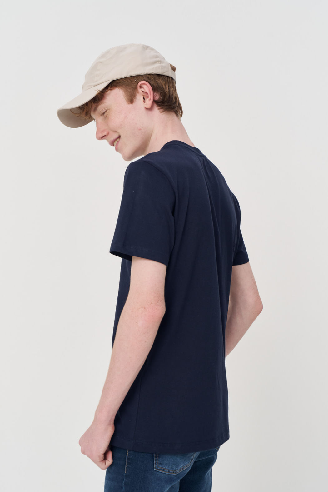 Camiseta Classic Menino Acostamento Next Marinho