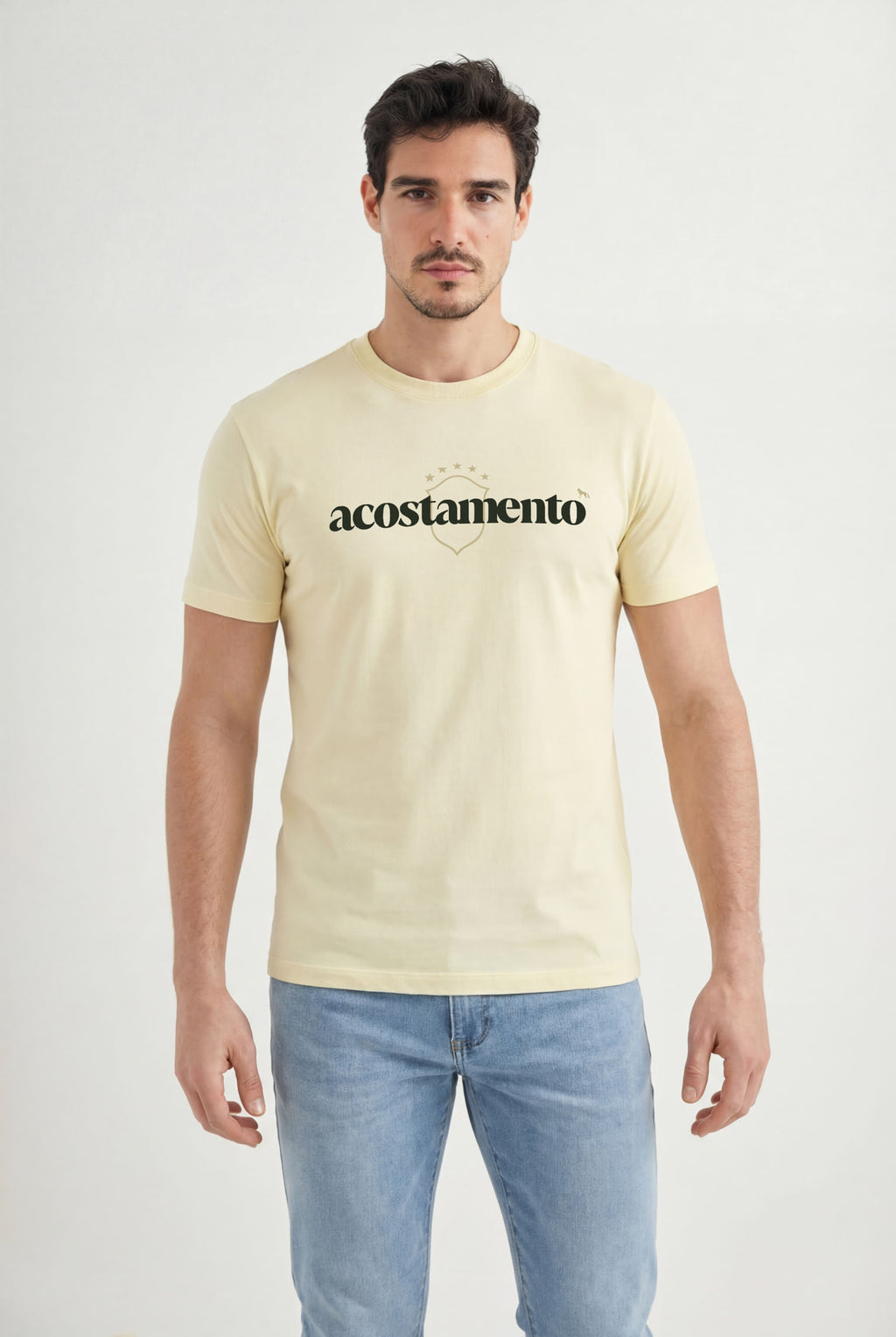 Camiseta Copa Brasão Masculina Acostamento Amarelo Sunlight