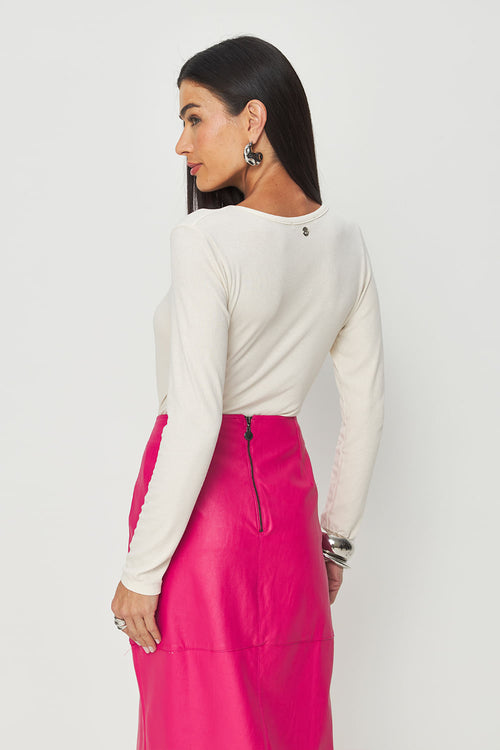 Blusa Manga Longa Feminina Acostamento Areia