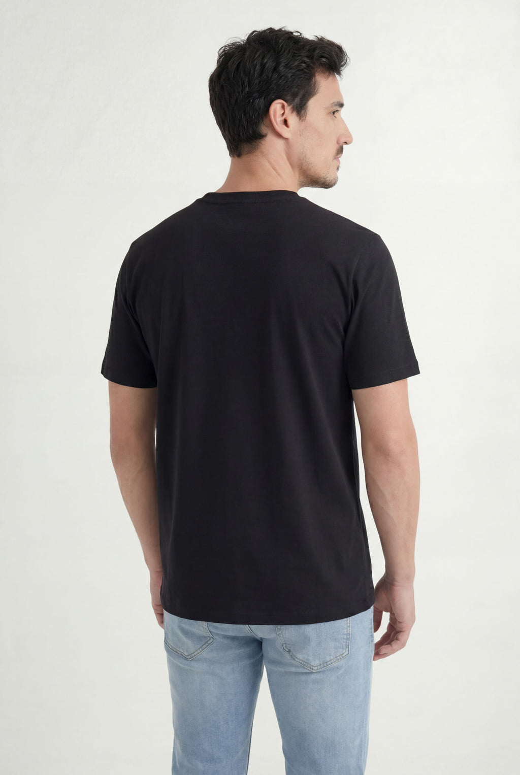 Camiseta Básica Masculino Acostamento Preto