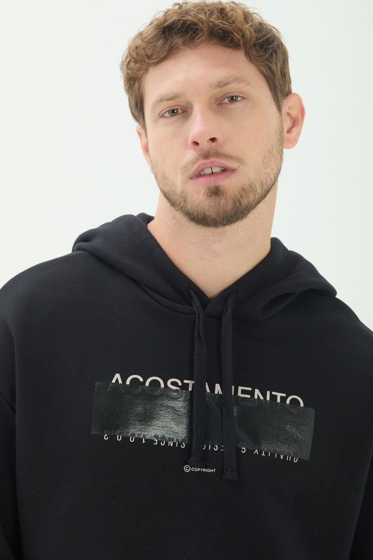 Blusão Moletom Streetwear Masculino Acostamento Preto