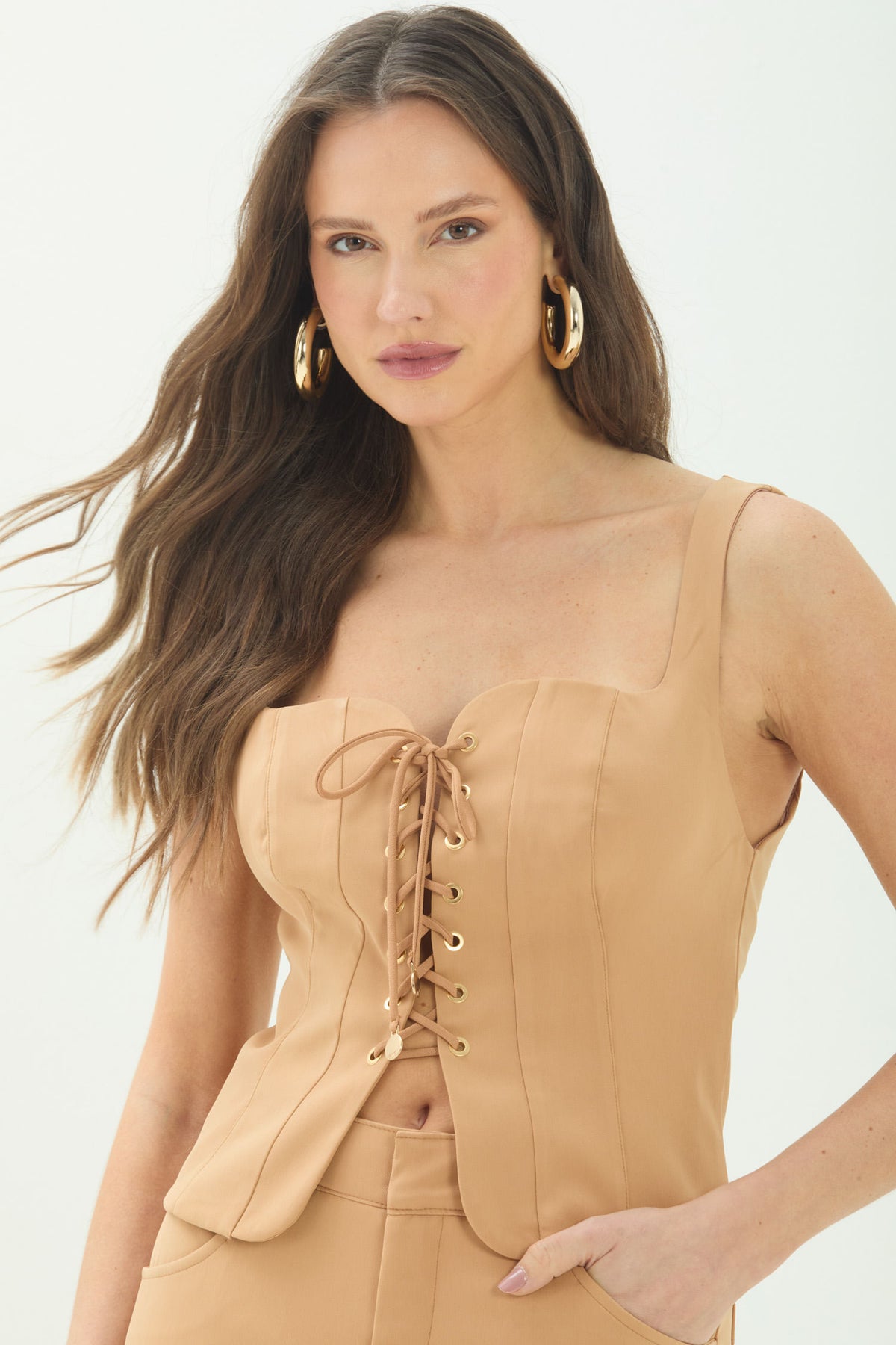Blusa De Alfaiataria ACT Feminina Fendi