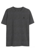 Camiseta Clássica Masculina Oversize Acostamento Mescla Grafite