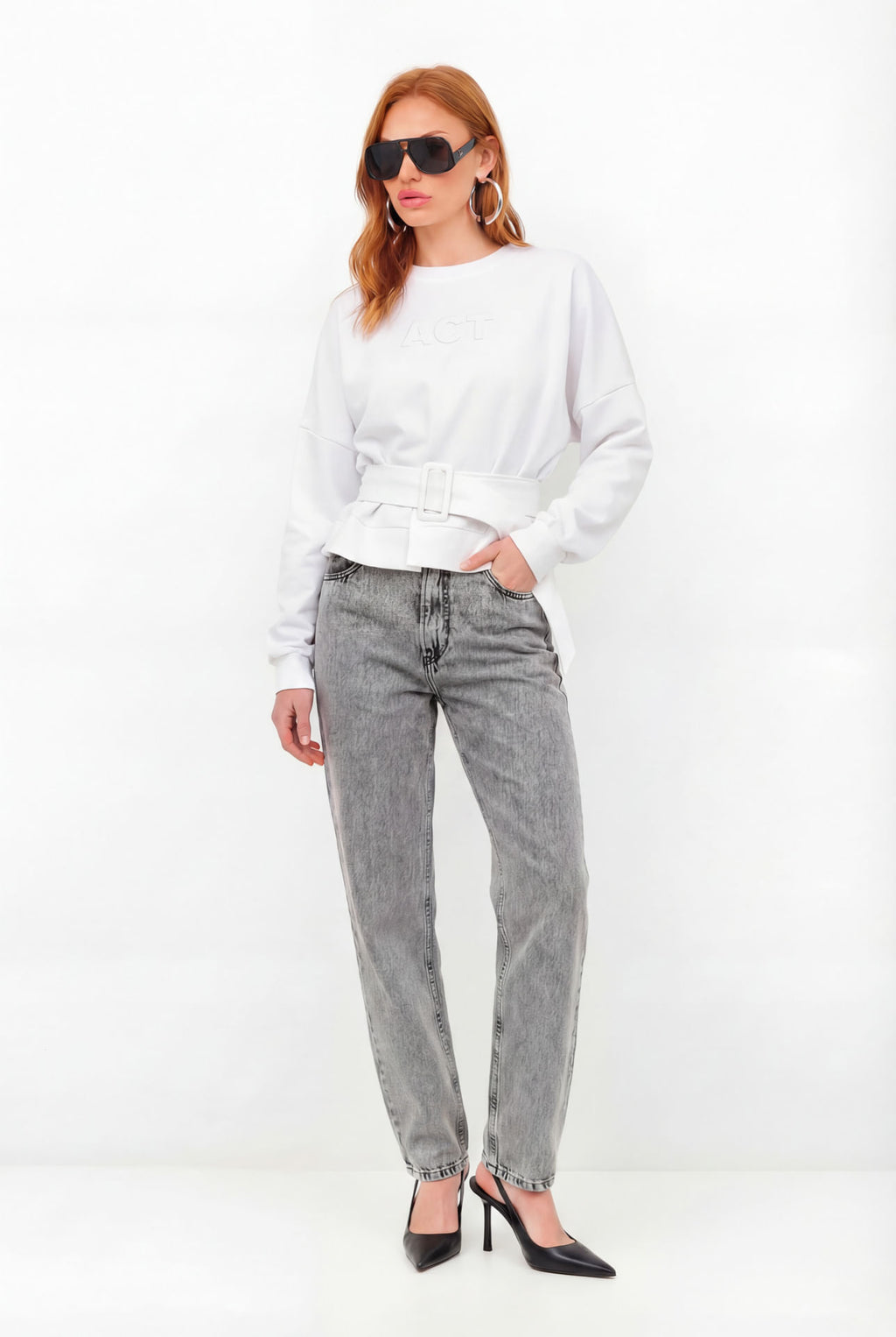 Blusão Com Bordado ACT Feminino Off White