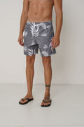 Shorts Elastano Masculino Acostamento Folhagem Mescla