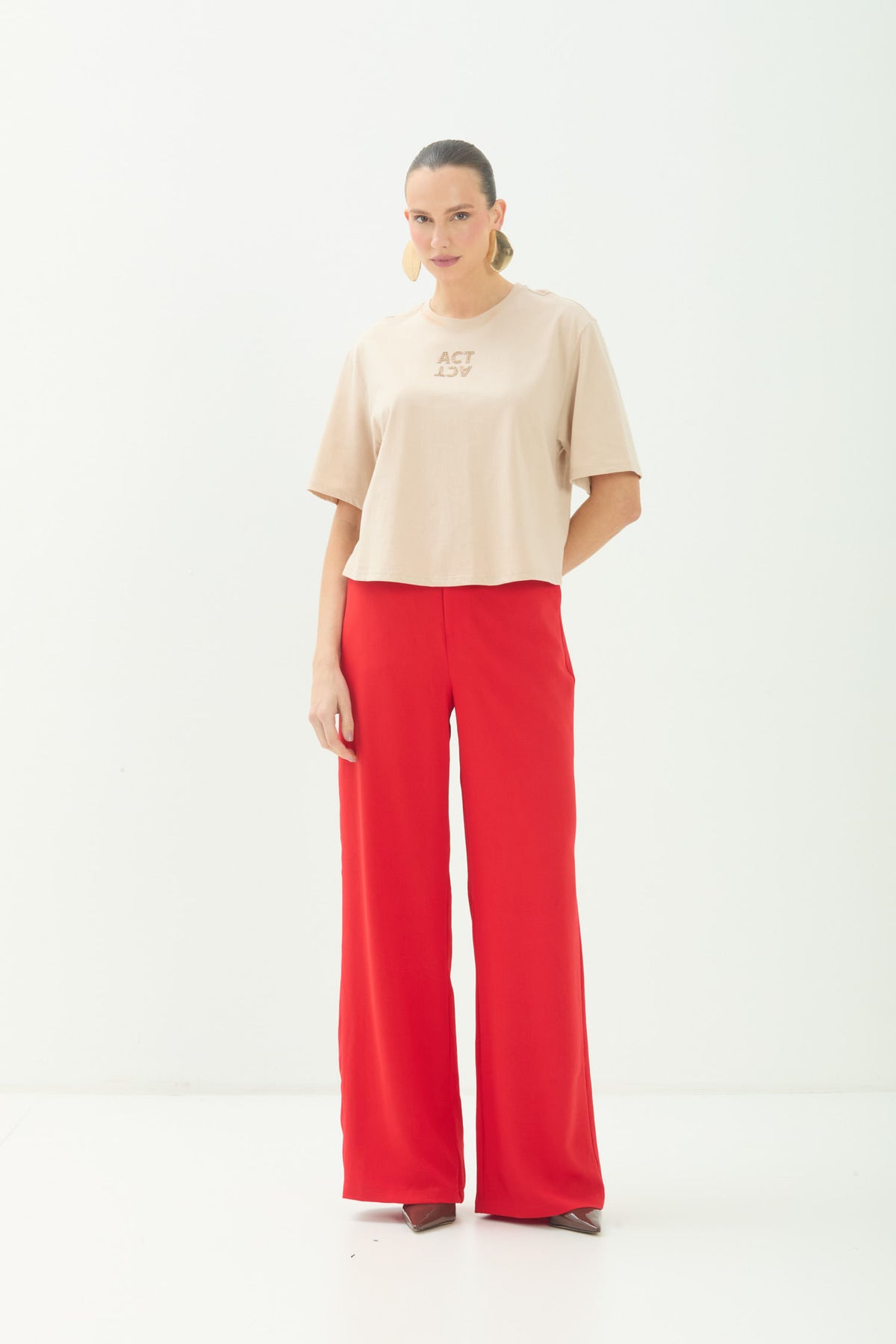 T-Shirt Over ACT Feminino Sand