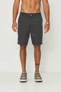 Bermuda Cotton Moderna Masculina Acostamento Chumbo