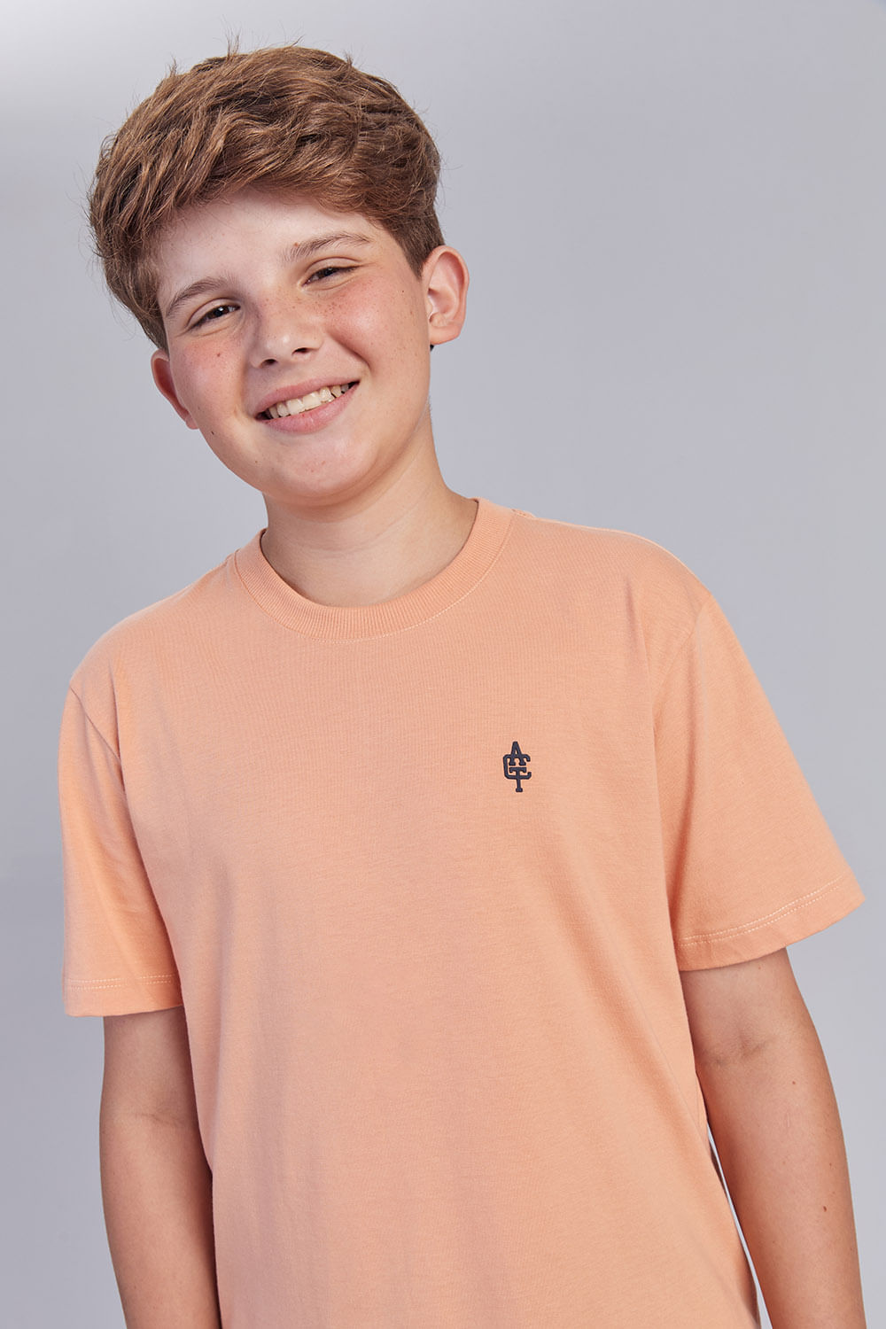 Camiseta Essential ACT Menino Acostamento Next Laranja Sunset