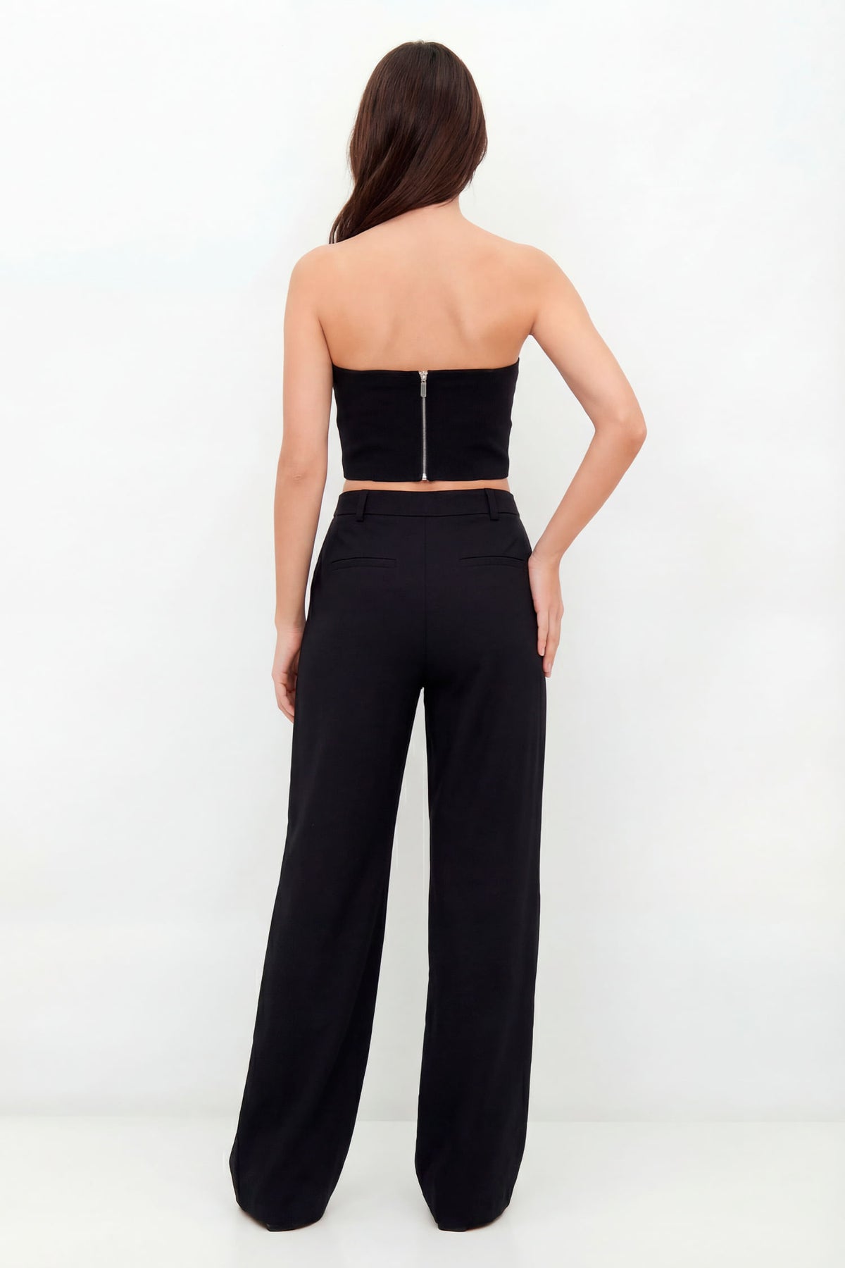 Top Linho Corselet Feminino Inblanche Preto