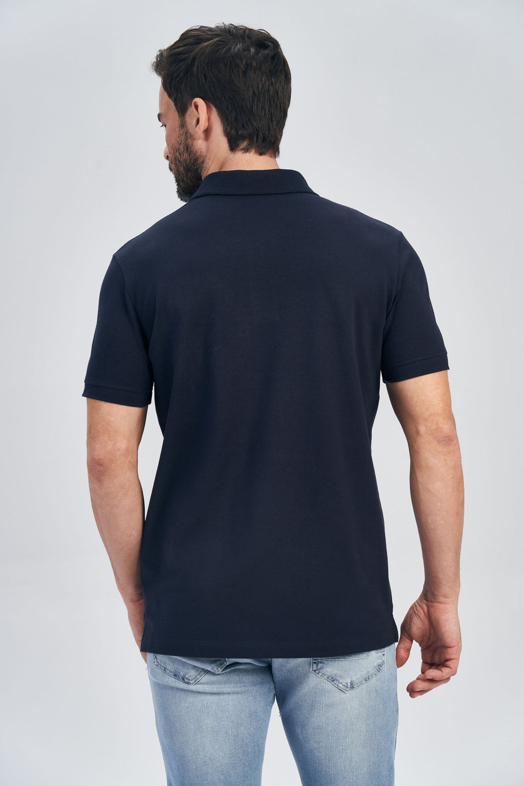 Polo Wolf Max Masculina Acostamento Marinho