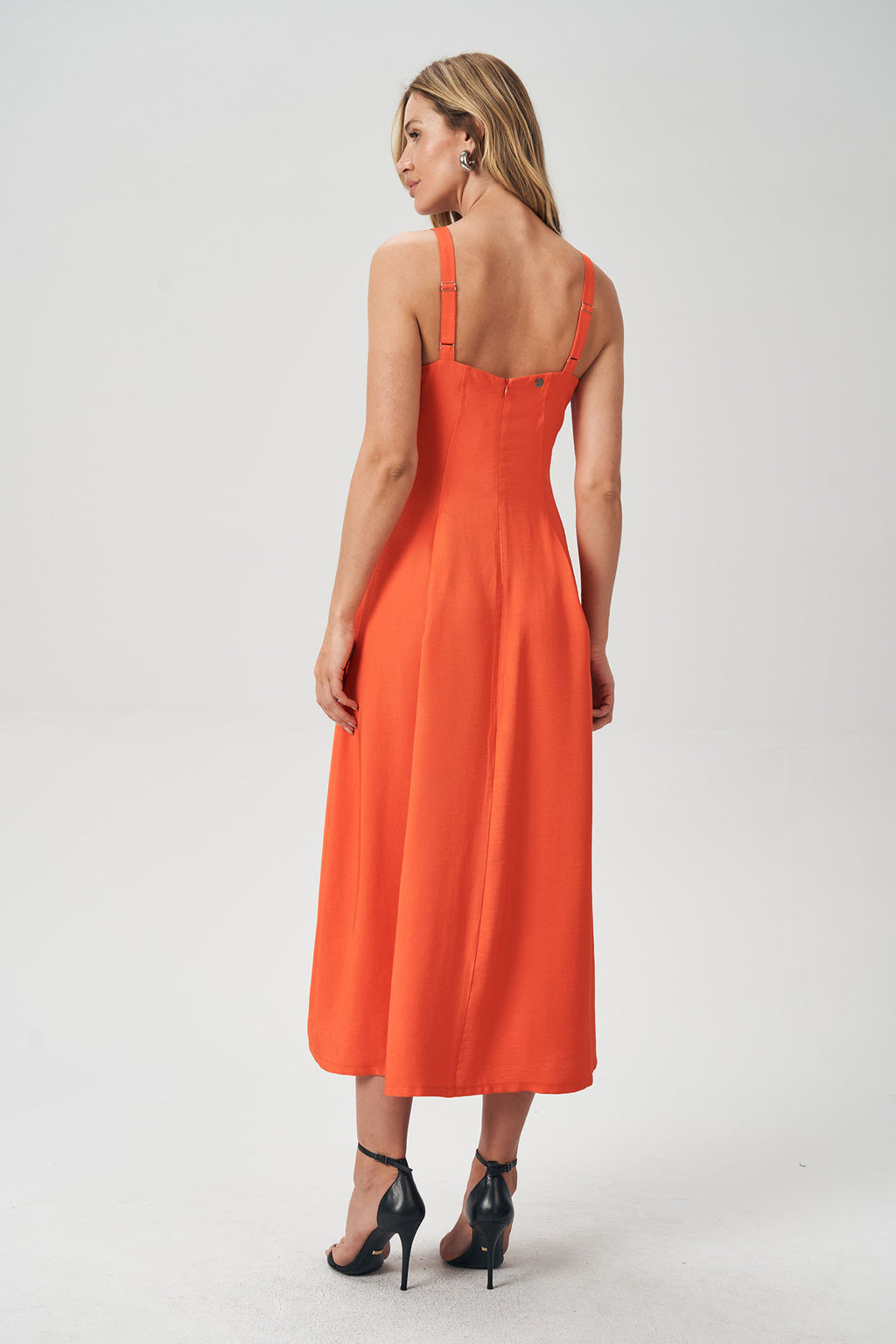 Vestido Maxi Romantic Feminino Acostamento Areia