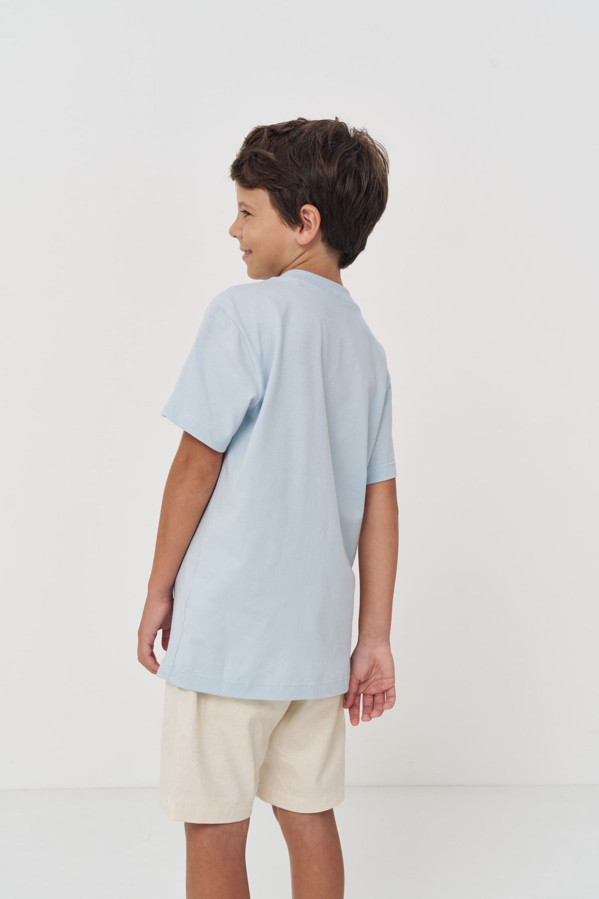 Camiseta Moderna Menino Acostamento Next Azul Maresia