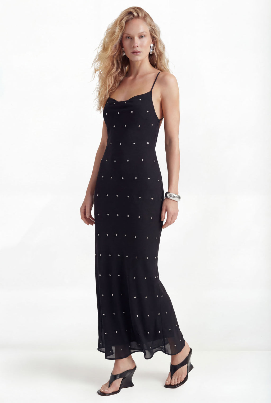Vestido Decote Degage ACT Feminino Preto