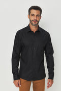 Camisa Manga Longa Scrivania Masculina Acostamento Marinho